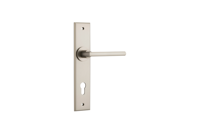 Baltimore Lever Chamfered Satin Nickel