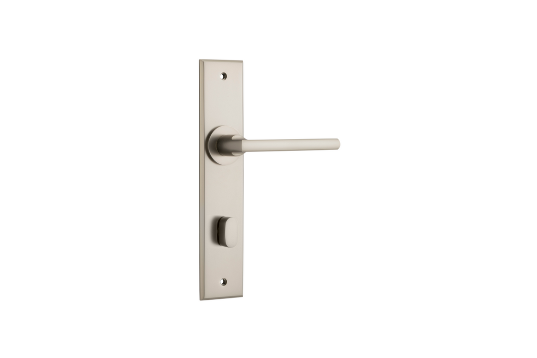 Baltimore Lever Chamfered Satin Nickel
