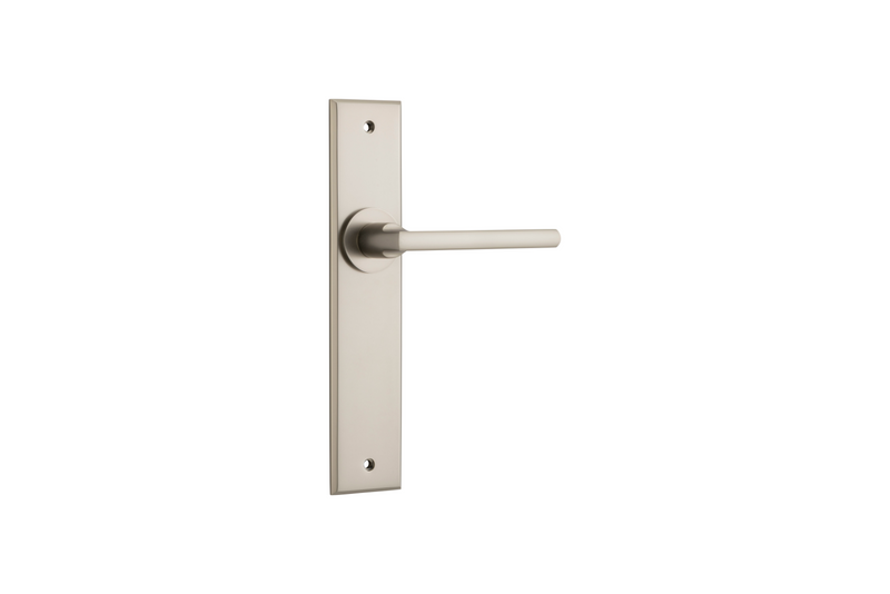 Baltimore Lever Chamfered Satin Nickel