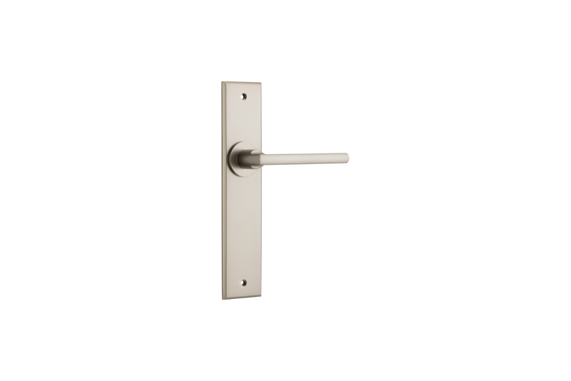 Baltimore Lever Chamfered Satin Nickel