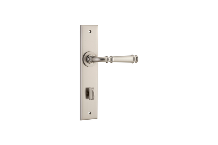 Verona Lever Chamfered Satin Nickel