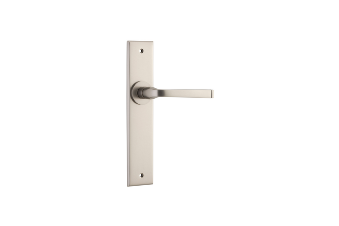 Annecy Lever Chamfered Satin Nickel