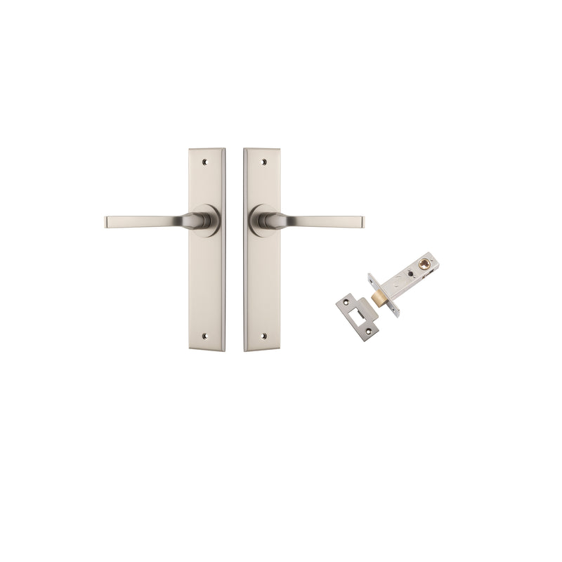 Annecy Lever Chamfered Satin Nickel Passage Kit