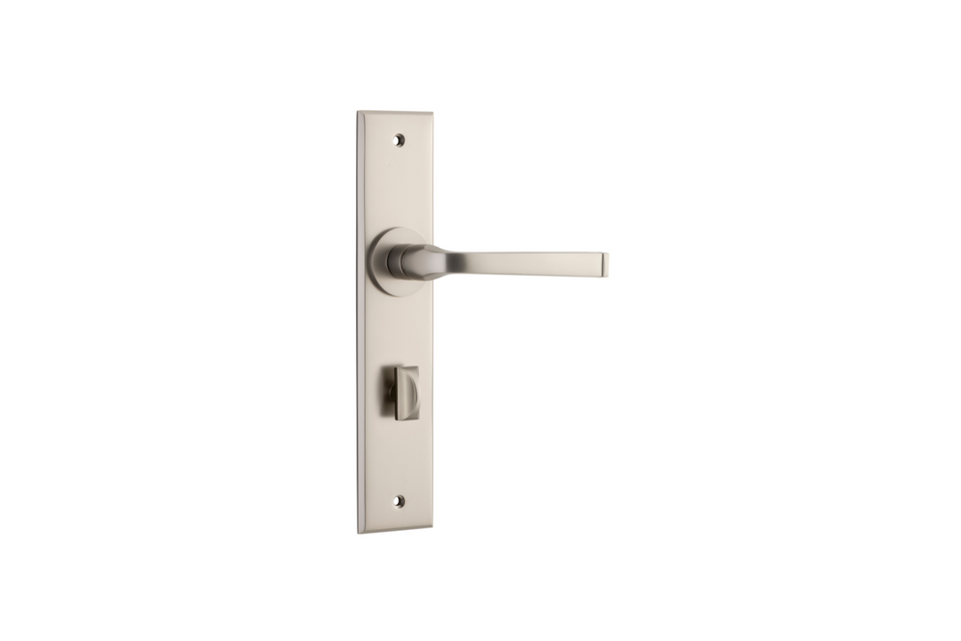 Annecy Lever Chamfered Satin Nickel