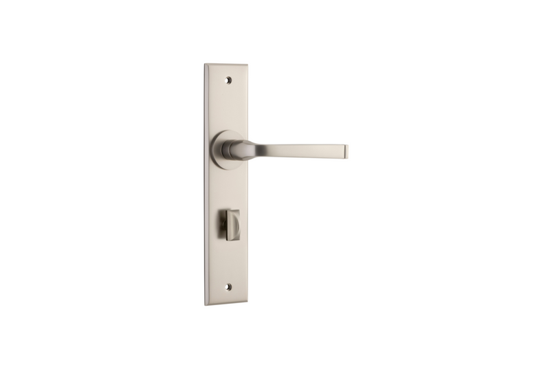 Annecy Lever Chamfered Satin Nickel