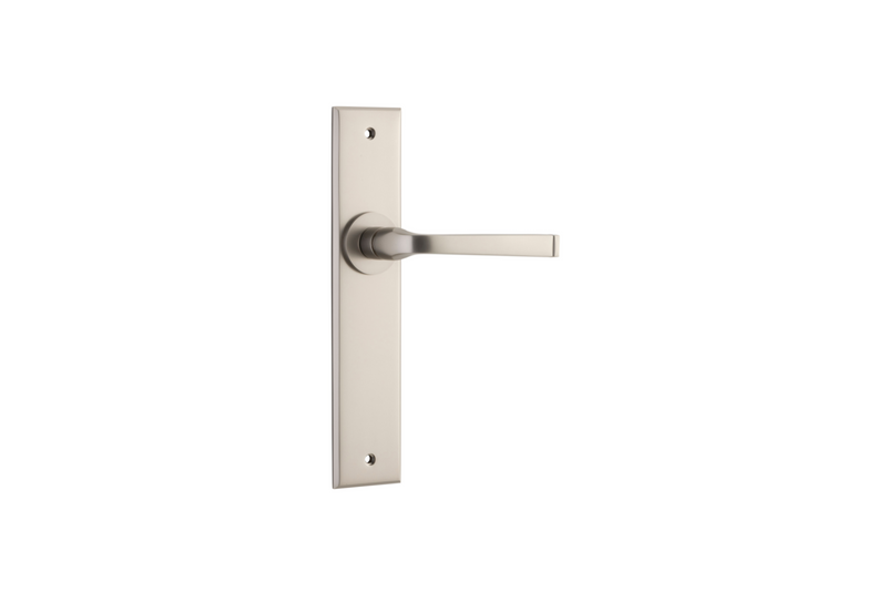 Annecy Lever Chamfered Satin Nickel