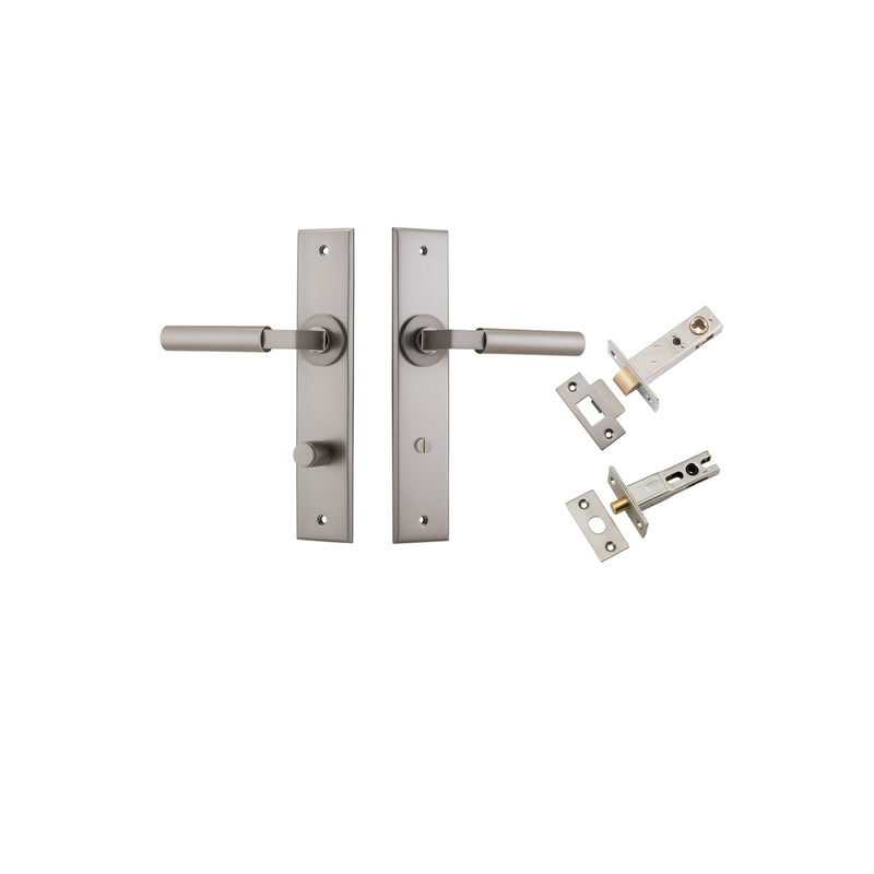 Berlin Lever Chamfered Satin Nickel Privacy Kit