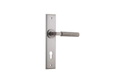 Brunswick Lever Chamfered Satin Nickel