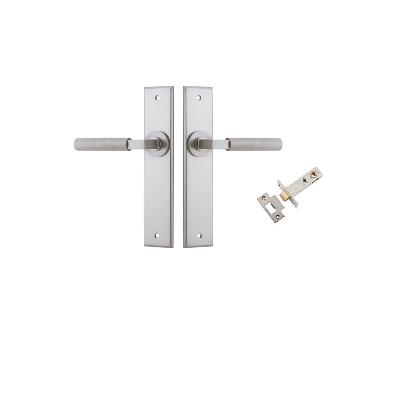 Brunswick Lever Chamfered Satin Nickel Passage Kit