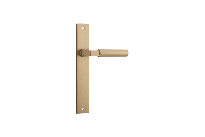 Berlin Lever Rectangular Brushed Brass