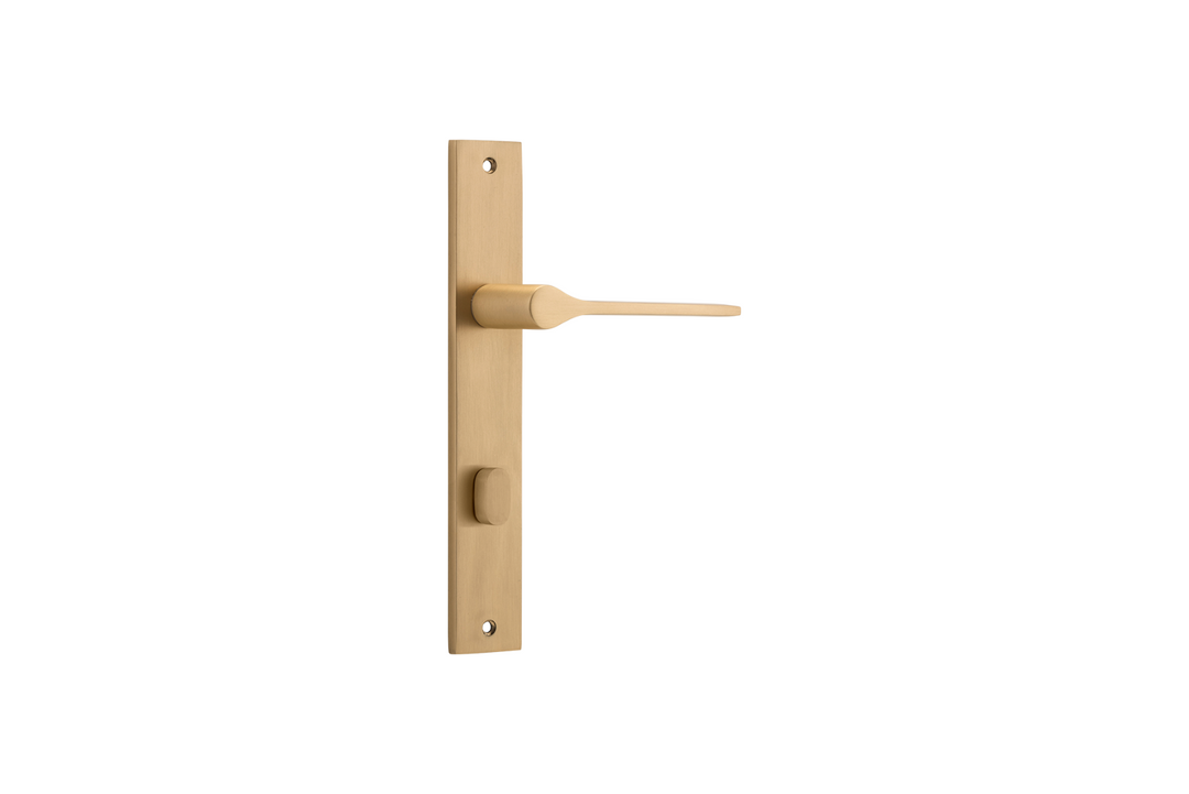 Como Lever Rectangular Brushed Brass