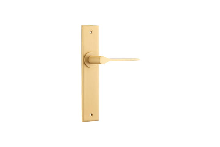 Como Lever Chamfered Brushed Brass