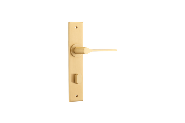 Como Lever Chamfered Brushed Brass