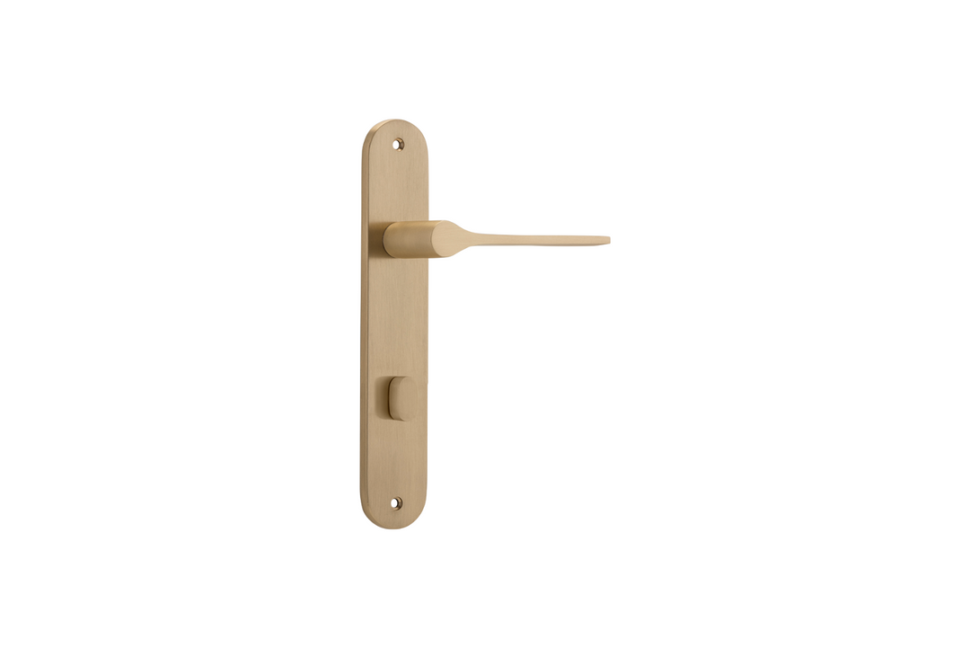 Como Lever Oval Brushed Brass