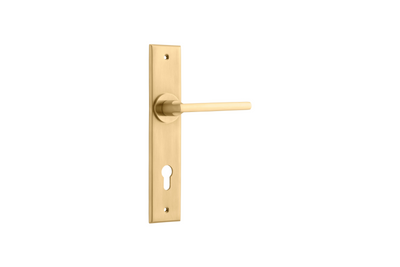 Baltimore Lever Chamfered Brushed Brass