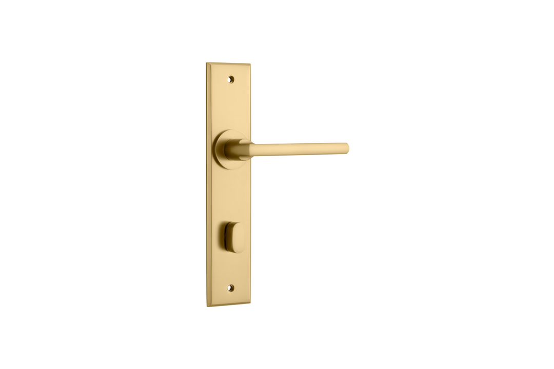 Baltimore Lever Chamfered Brushed Brass