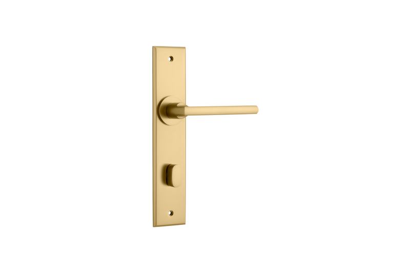 Baltimore Lever Chamfered Brushed Brass