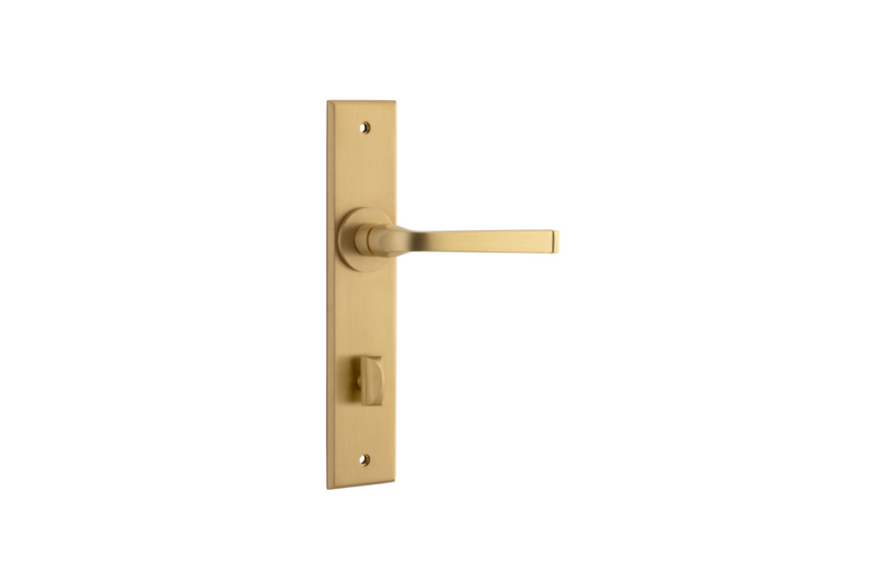 Annecy Lever Chamfered Brushed Brass