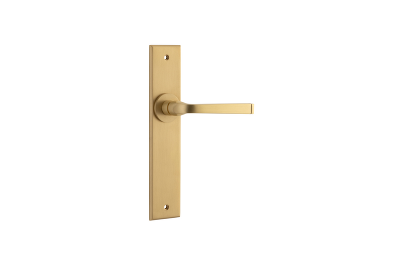 Annecy Lever Chamfered Brushed Brass
