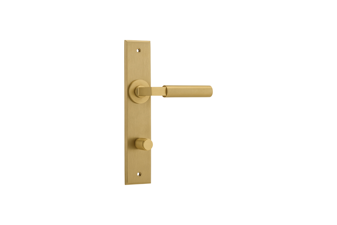 Berlin Lever Chamfered Brushed Brass