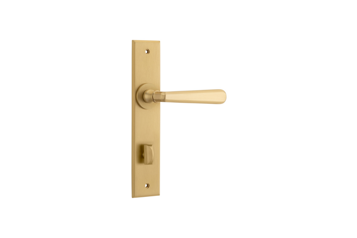 Copenhagen Lever Chamfered Brushed Brass