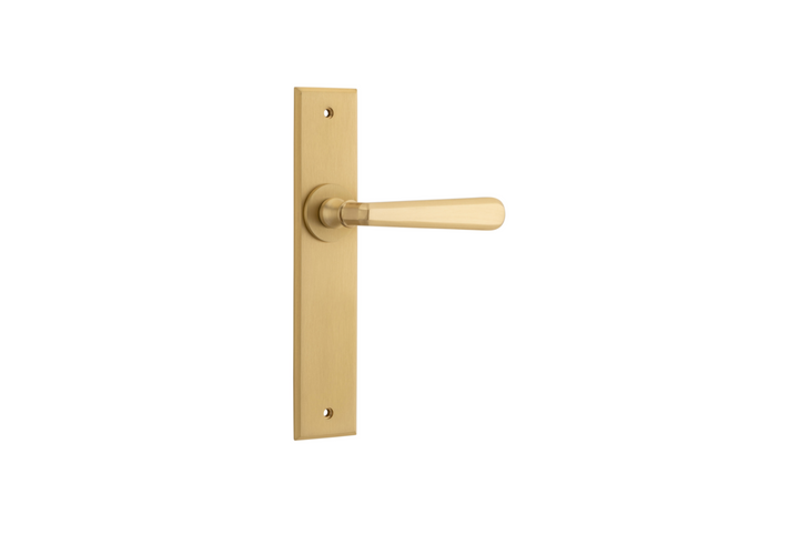 Copenhagen Lever Chamfered Brushed Brass