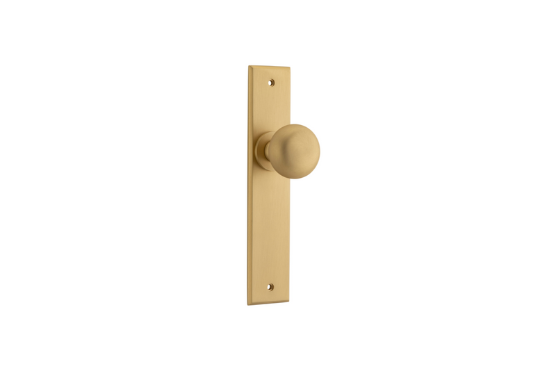 Cambridge Knob Chamfered Brushed Brass