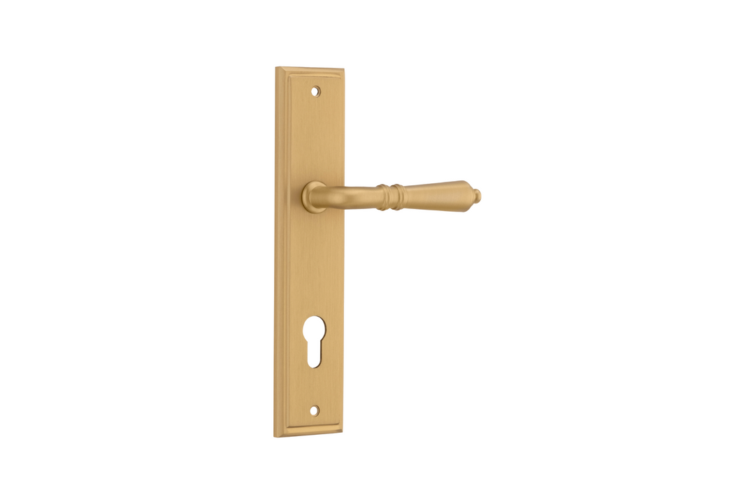 Sarlat Lever Stepped Brushed Brass