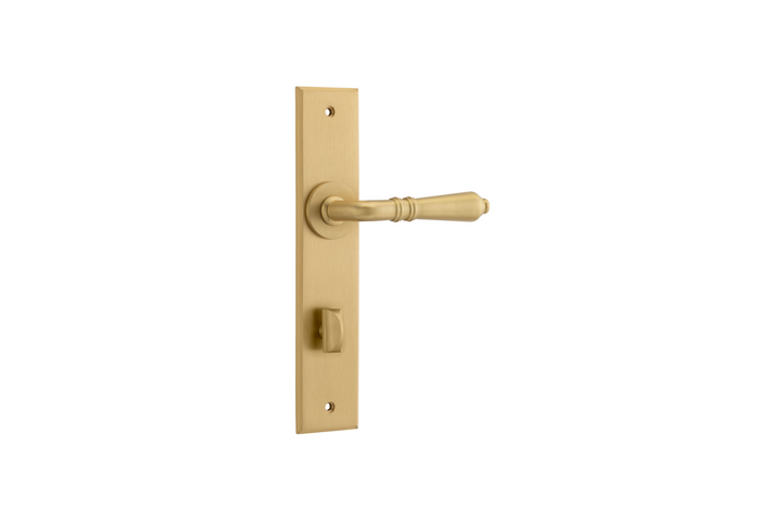 Sarlat Lever Chamfered Brushed Brass