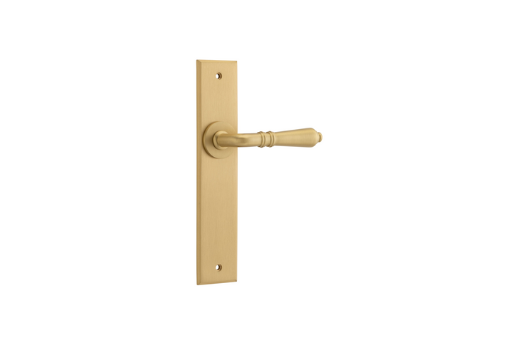 Sarlat Lever Chamfered Brushed Brass
