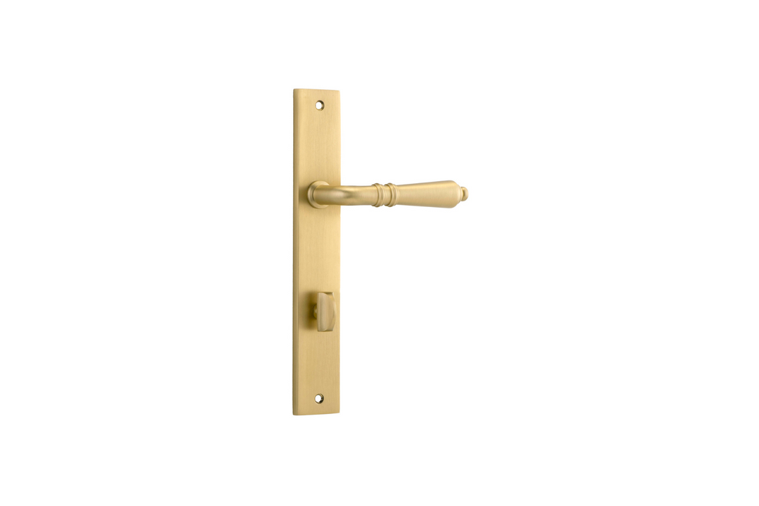 Sarlat Lever Rectangular Brushed Gold PVD