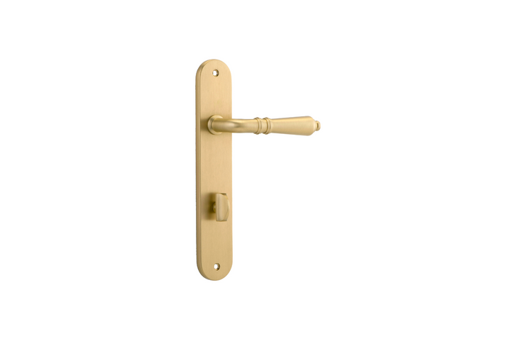 Sarlat Lever Oval Brushed Gold PVD