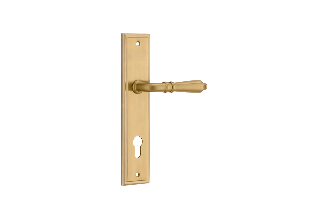 Sarlat Lever Stepped Brushed Gold PVD