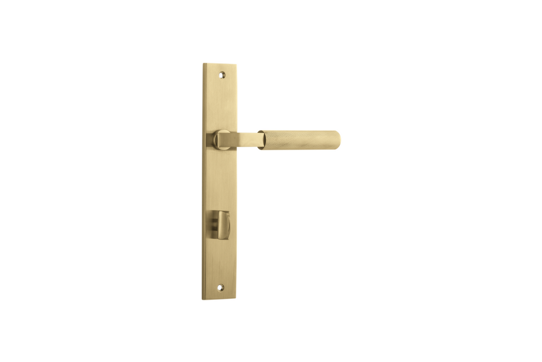 Brunswick Lever Rectangular Brushed Gold PVD