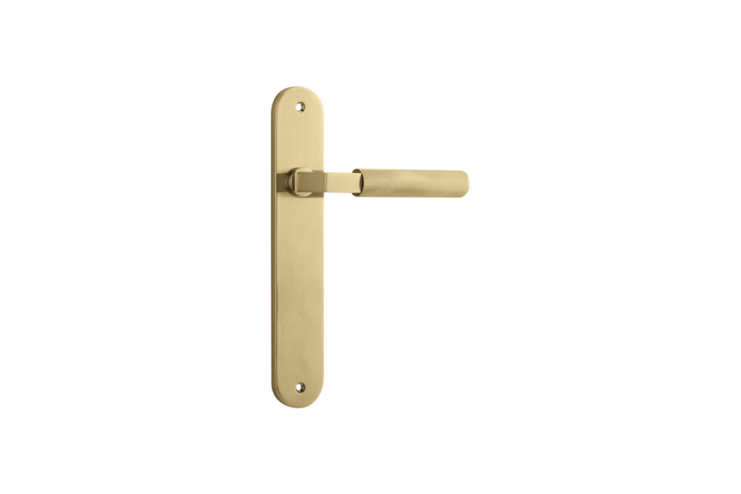Brunswick Lever Oval Brushed Gold PVD