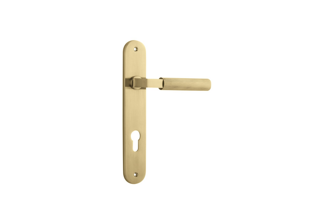 Brunswick Lever Oval Brushed Gold PVD