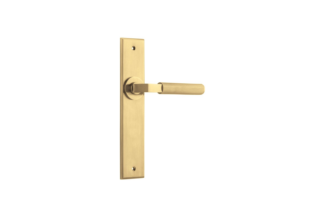 Brunswick Lever Chamfered Brushed Gold PVD