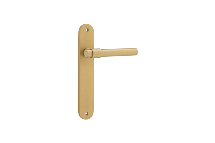 Helsinki Lever Oval Brushed Gold PVD