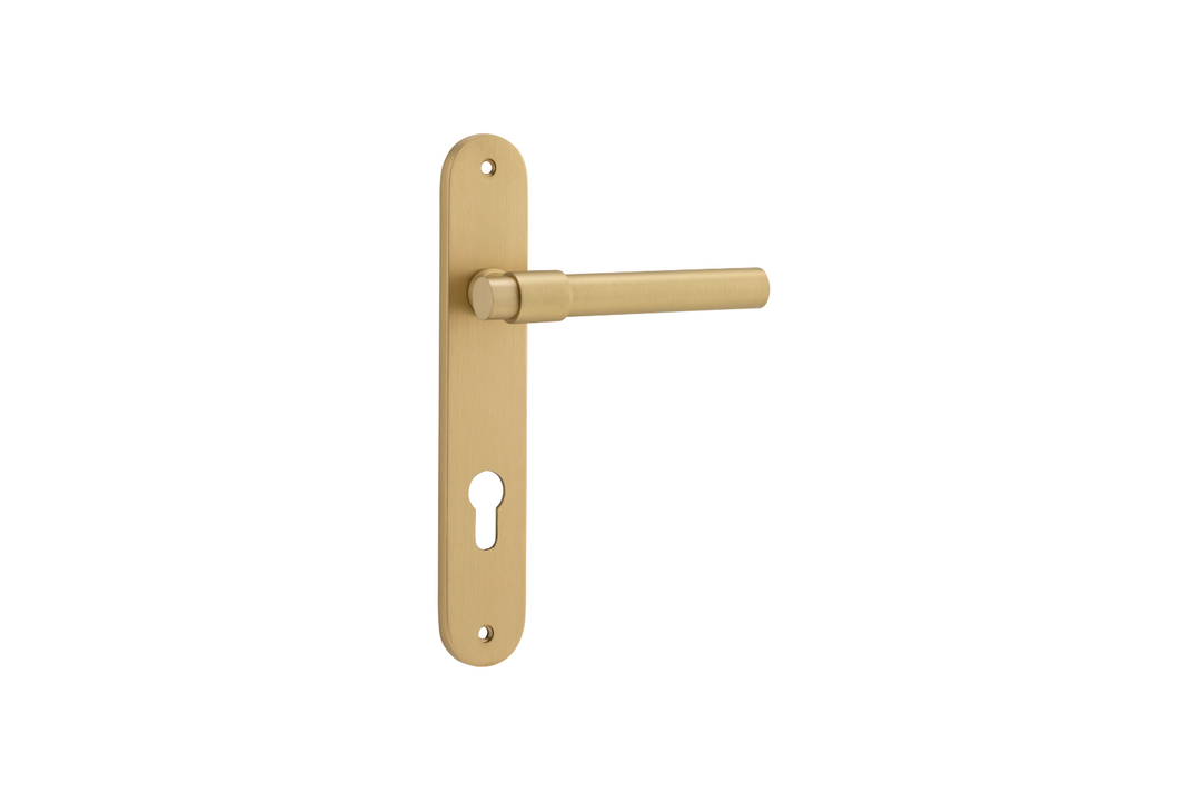 Helsinki Lever Oval Brushed Gold PVD