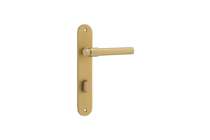 Helsinki Lever Oval Brushed Gold PVD