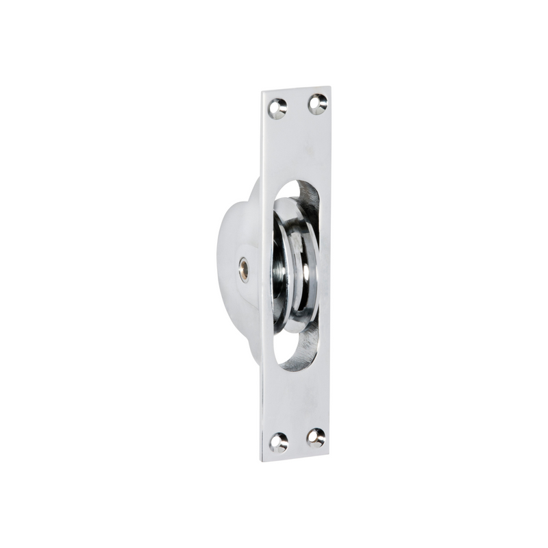 Sash Pulley Polished Chrome