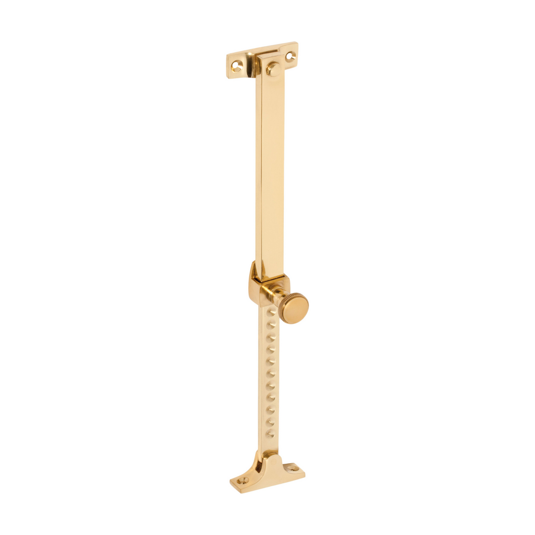 Telescopic Stay - Screw Down Polished Brass