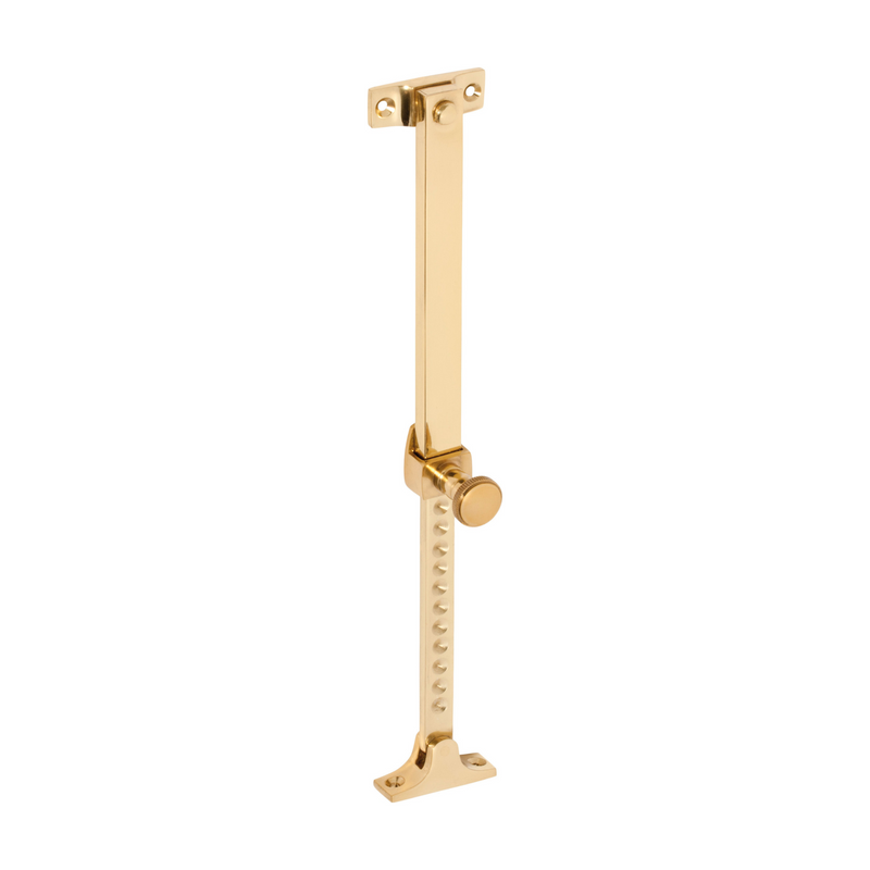 Telescopic Stay - Screw Down Polished Brass