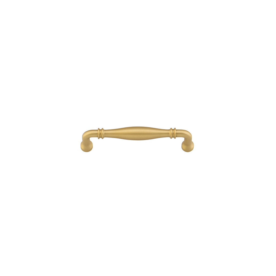 Sarlat Cabinet Pull Brushed Gold PVD CTC 128mm