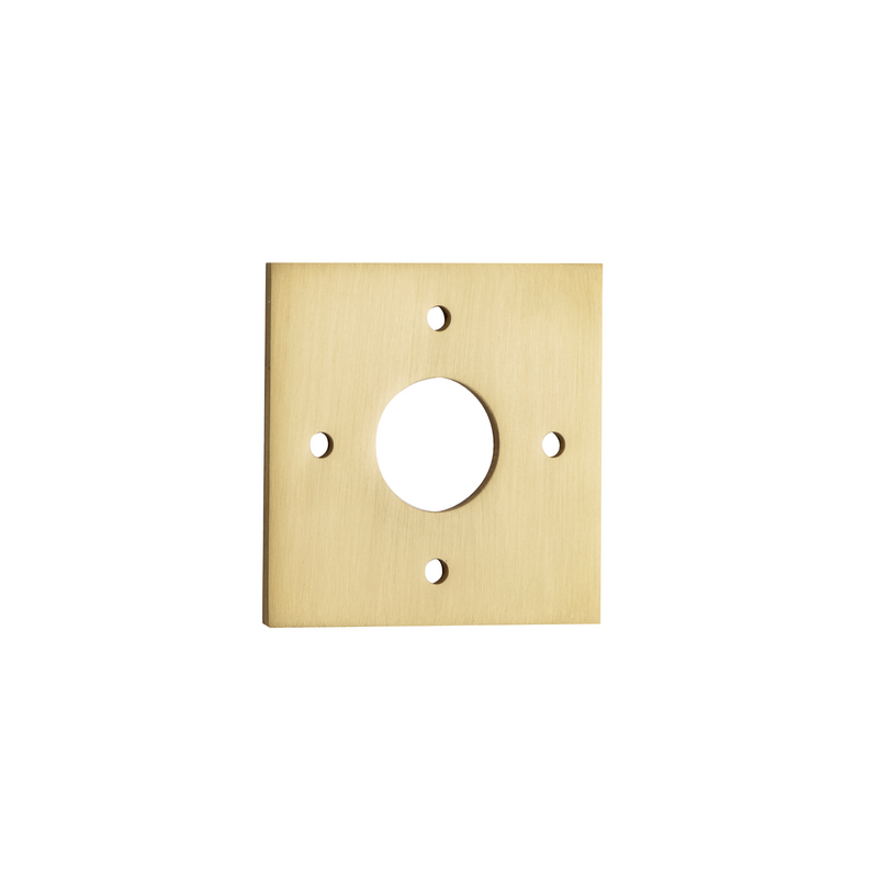 Adaptor Plate (Pair) Square Brushed Gold PVD