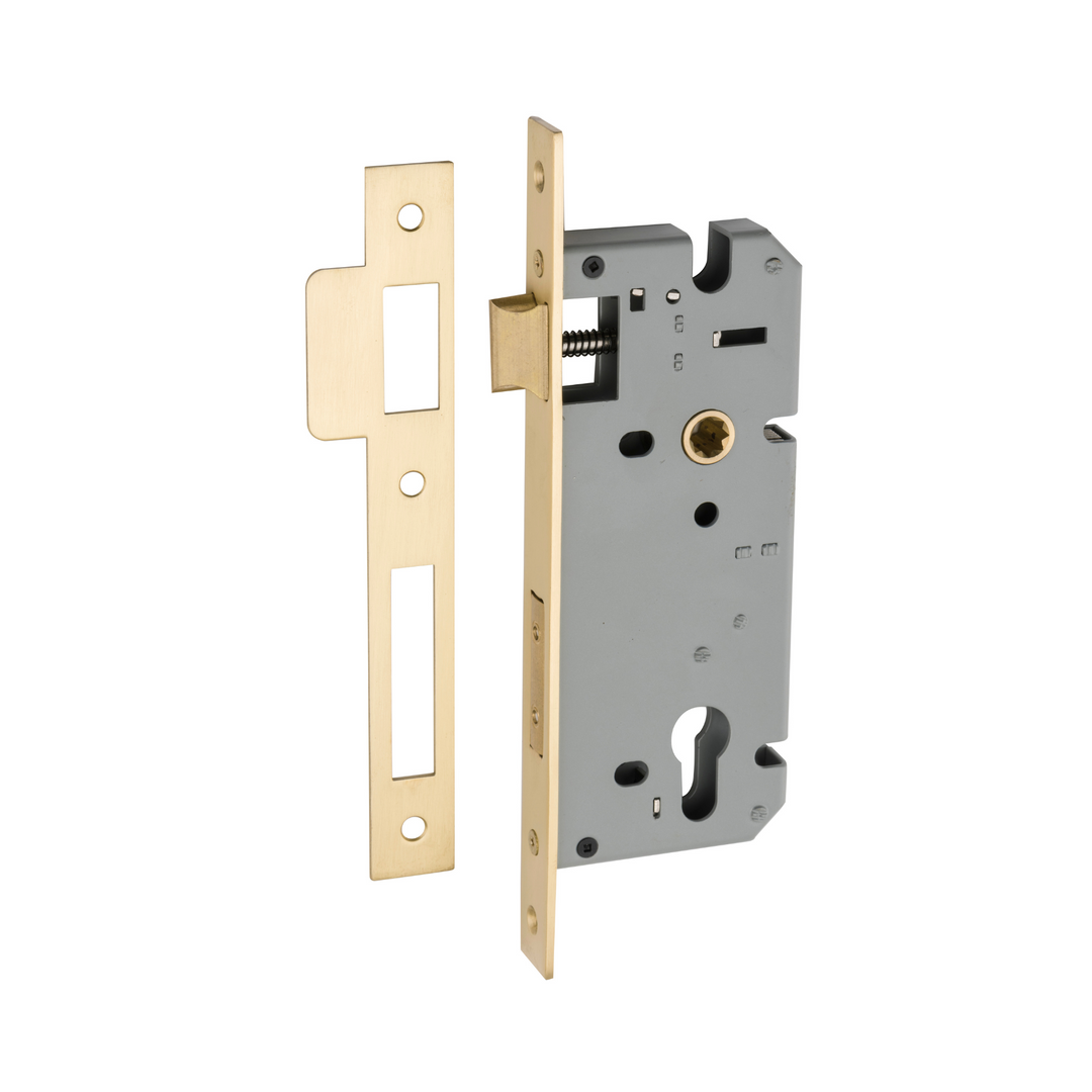 85mm Euro Lock Brushed Gold PVD 45mm