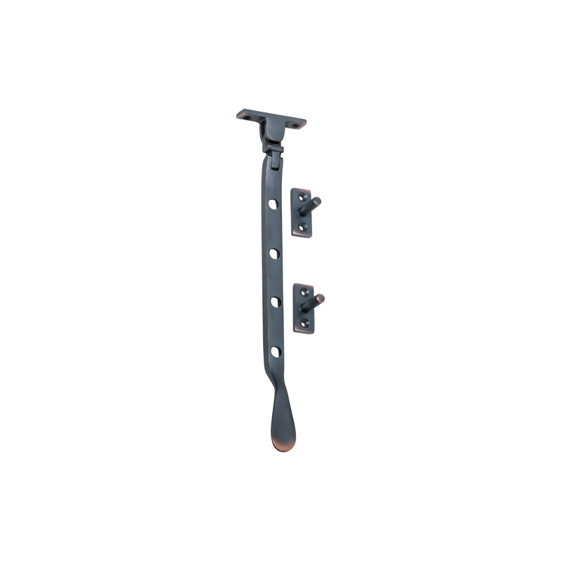 Casement Stay - Base Fix Antique Copper 200mm