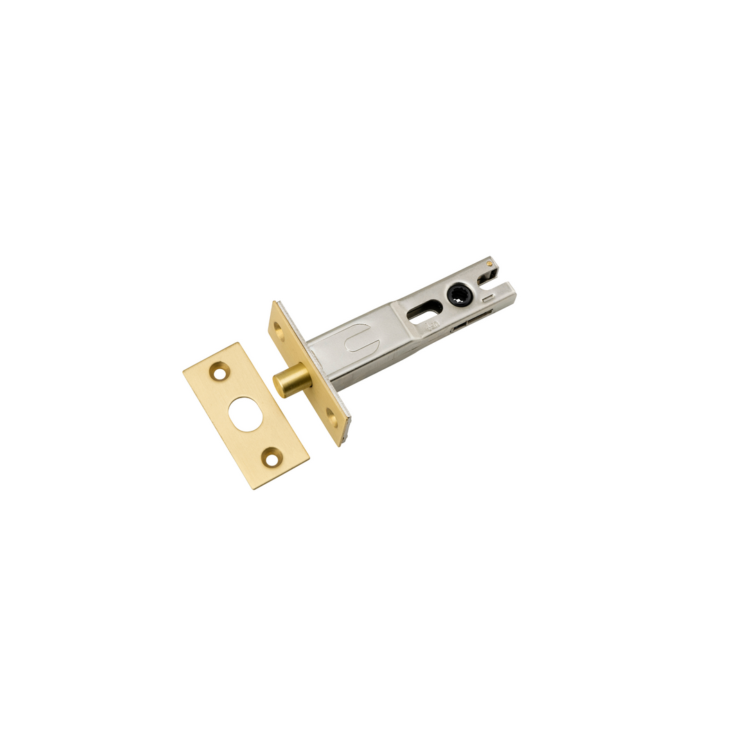 Privacy Bolt Round Brushed Gold PVD 70mm