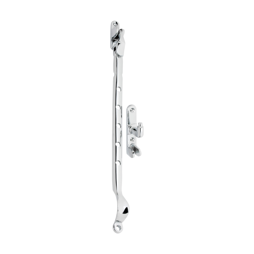 Casement Stay - Sidemount Polished Chrome