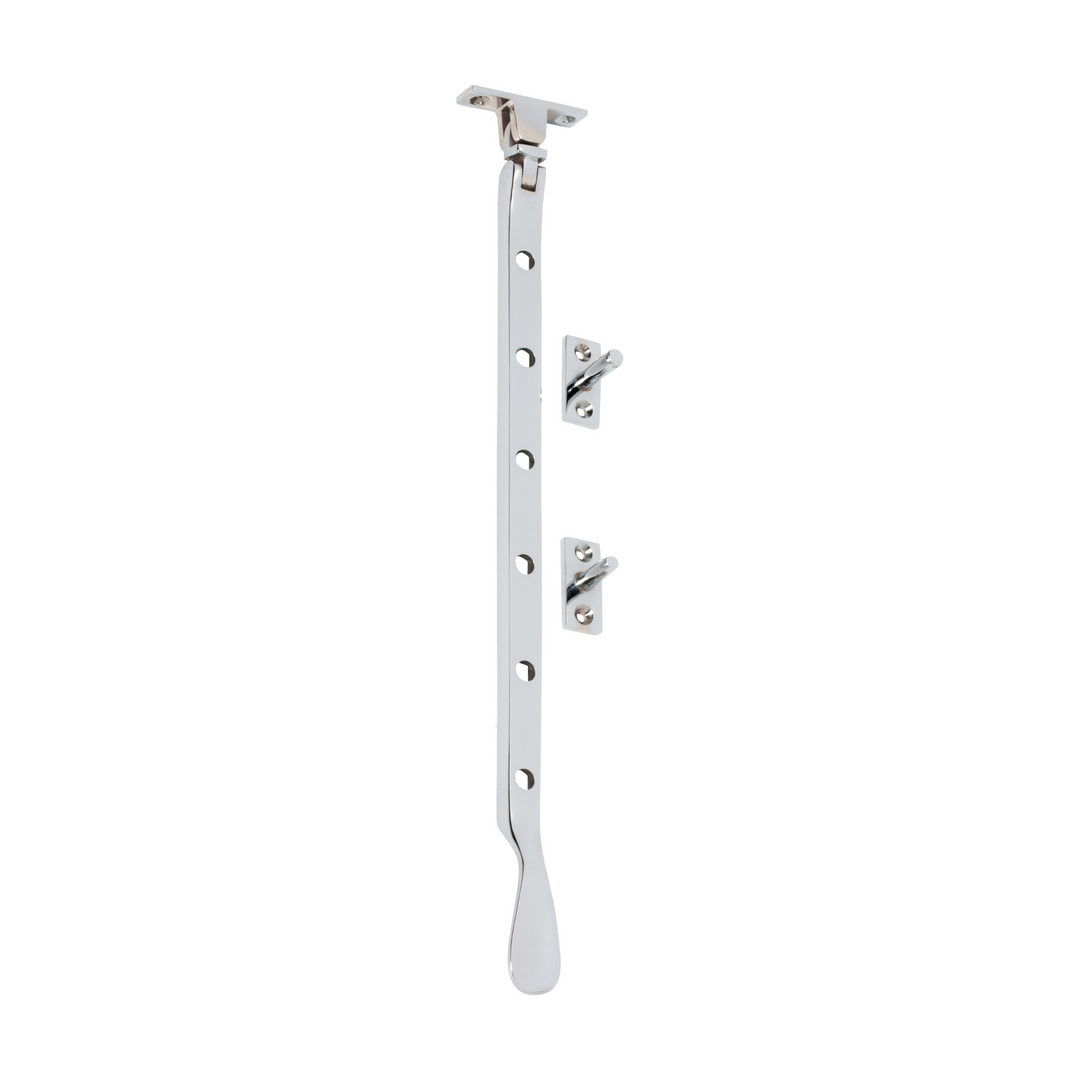 Casement Stay - Base Fix Polished Chrome 300mm